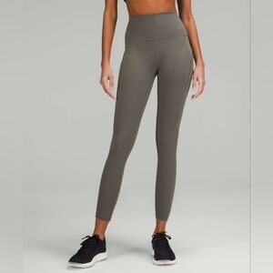 Lululemon Wunder Train High-Rise Tight with Pockets 25" Grey Sage